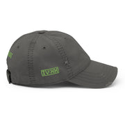 dad hat with "IV:XX" design, weed