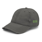 dad hat with "IV:XX" design, weed