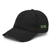 dad hat with "IV:XX" design, weed