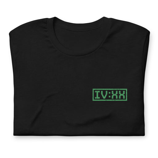 ivxx - roman 420 - marijuana t-shirt - black folded