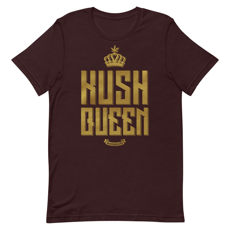 t-shirt with "Kush Queen" design, weed