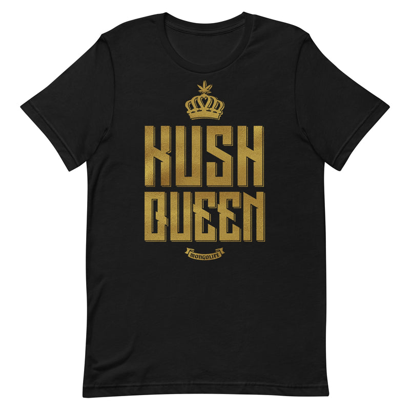 t-shirt with "Kush Queen" design, weed