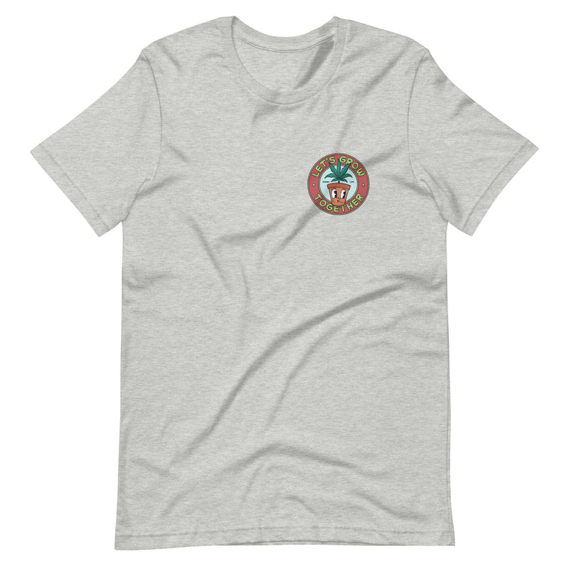 lets grow together - cannabis grower shirt - athletic heather
