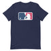 major league stoner - weed t-shirt 420 - color navy