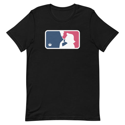 major league stoner - weed t-shirt 420 - color black