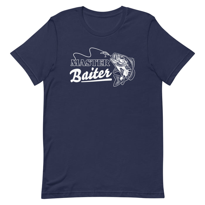 Master Baiter Fishing Tee - Humor & Style | Shop Now Navy / 3XL