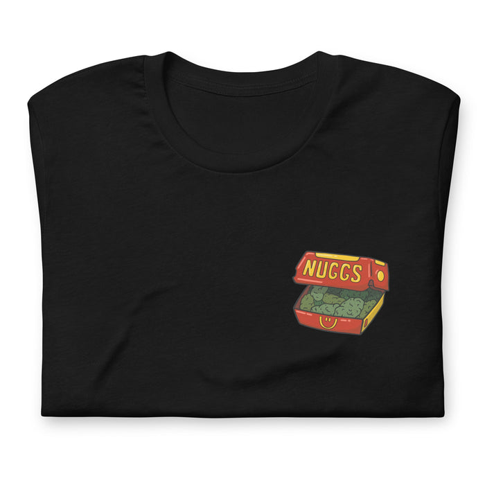 mcnuggs - folded weed shirts - black