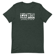 drug of choice - funny stoner shirt - heather forest green