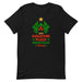 Nakatomi Plaza logo as a Christmas tree on a black t-shirt, inspired by Die Hard.