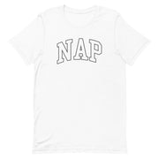 t-shirt with "Nap" design, funny, parody