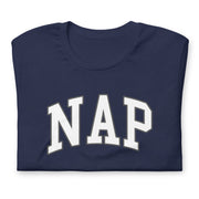 t-shirt with "Nap" design, funny, parody