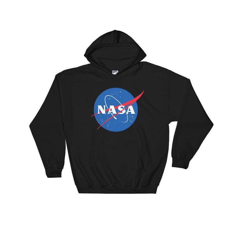hoodie with "NASA Meatball" design, space