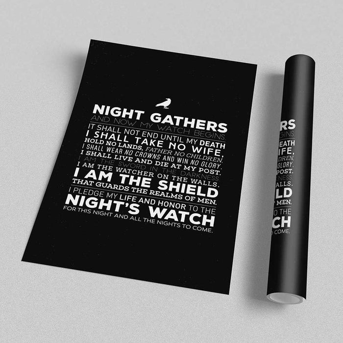 Night's Watch Oath - Poster - Posters at Mongolife