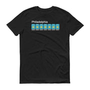 t-shirt with "Philadelphia Weather Forecast" design, movies and tv
