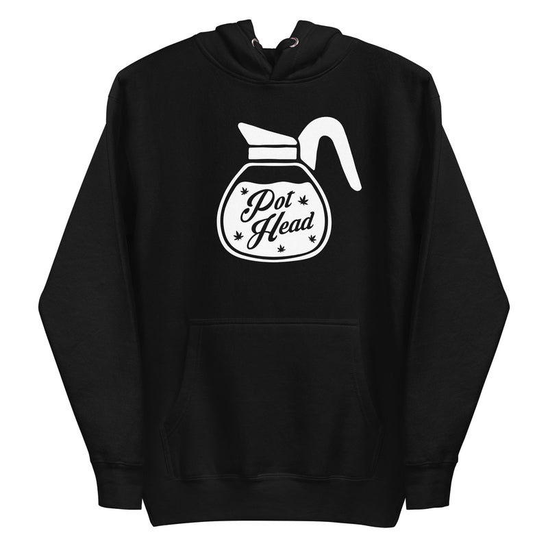 Black Pot Head Stoner Hoodie