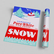 poster featuring "Pure White Snow", vintage