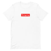 t-shirt with "Pyongyang" design, funny, parody, streetwear