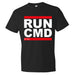 Run CMD Programmers Humor Black T-Shirt