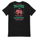 Siam Gold Thai Stick T-Shirt - Black Color - Green Triangle Bangkok Thailand with elephant by Mongolife