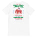 Siam Gold Thai Stick T-Shirt - White Color - Green Triangle Bangkok Thailand with elephant by Mongolife