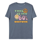 t-shirt with "This Is My 60s Costume" design, hippie