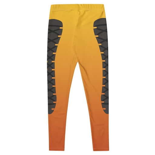 Leggings designed to resemble the original skin of the Overwatch character, Tracer.