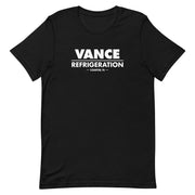 t-shirt with "Vance Refrigeration" design, movies and tv