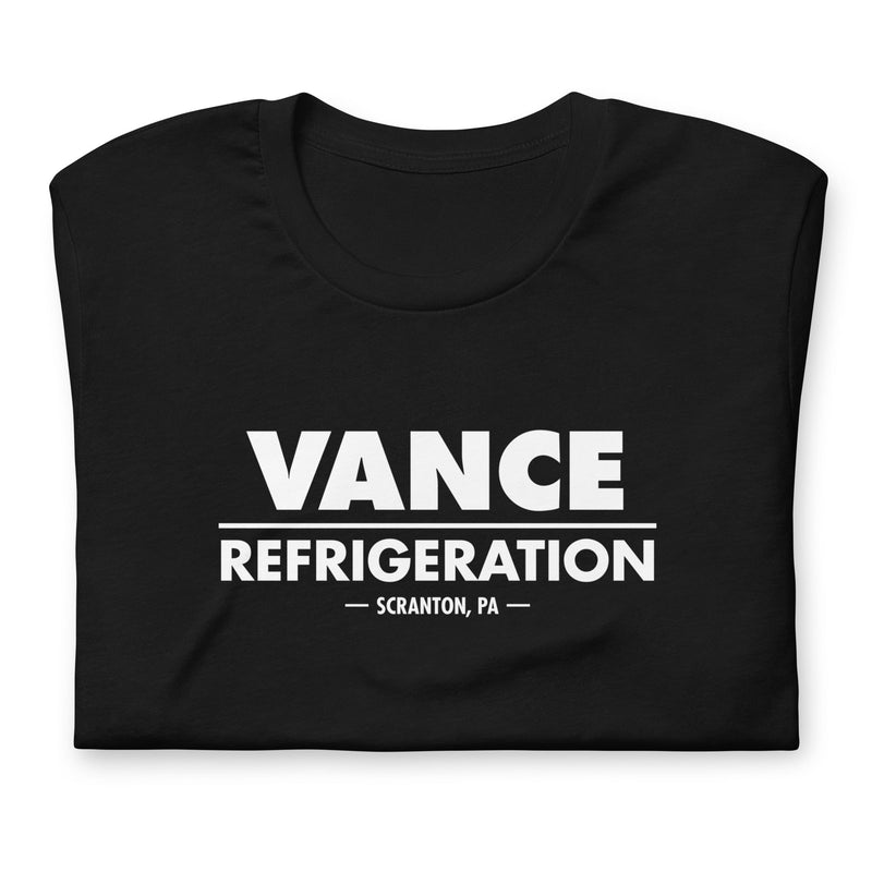 t-shirt with "Vance Refrigeration" design, movies and tv