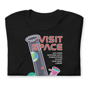 visit space - stoner weed shirts - black folded