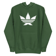 green stoner hoodie with streetwear logo