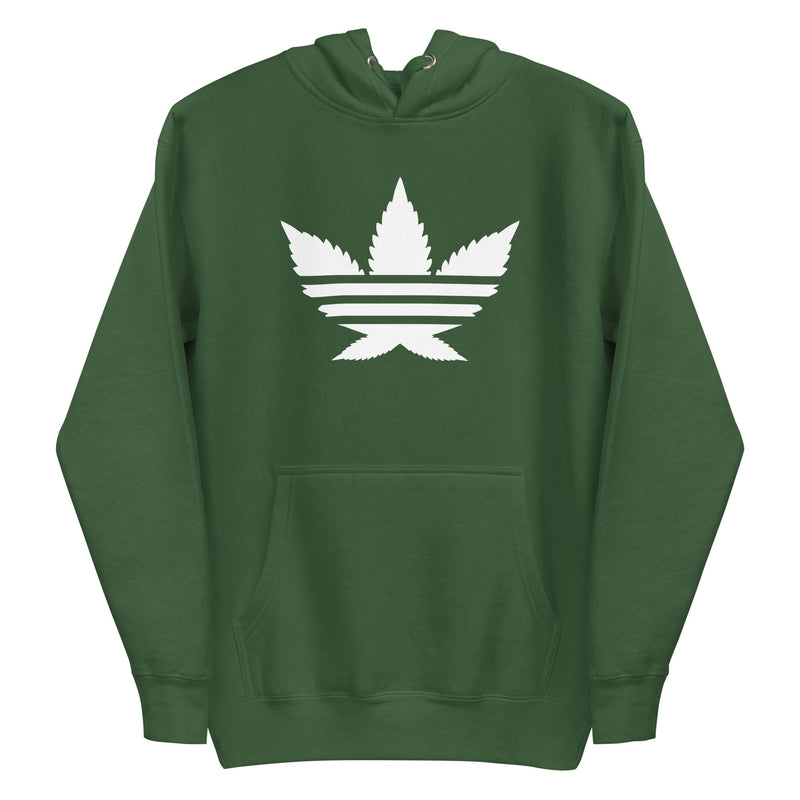green stoner hoodie with streetwear logo