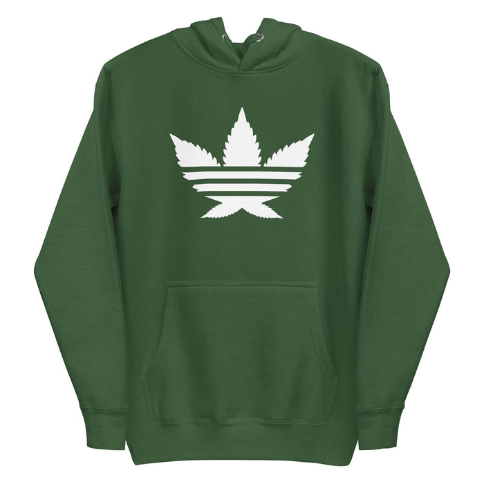 green stoner hoodie with streetwear logo