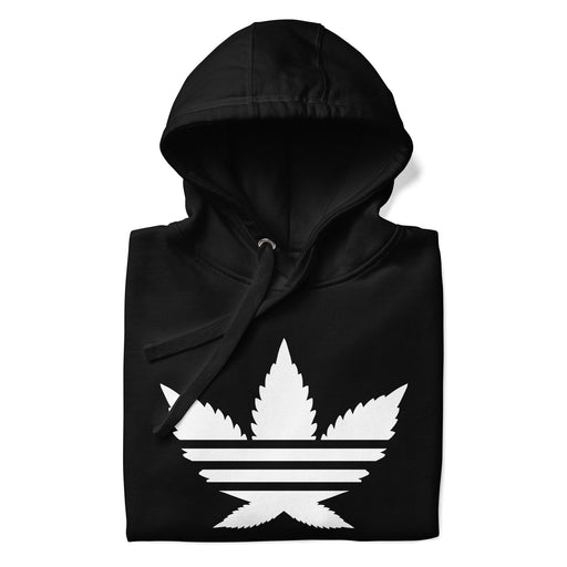 black folded stoner hoodie
