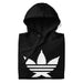 black folded stoner hoodie