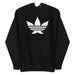black weedidas streetwear stoner hoodie