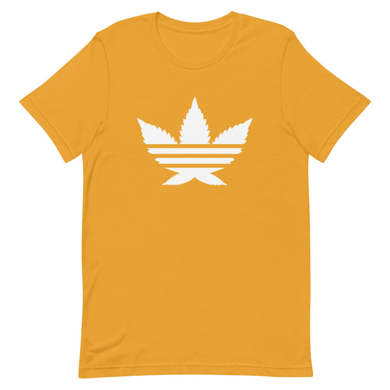 weedidas mustard stoner t-shirt