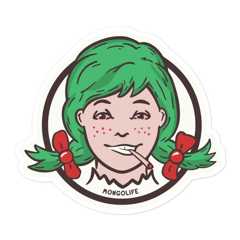 Wendy Cannabis Parody "Weedys" Stickers for Stoners