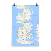 poster featuring "Westeros", maps, movies and tv
