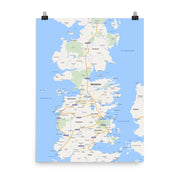 poster featuring "Westeros", maps, movies and tv