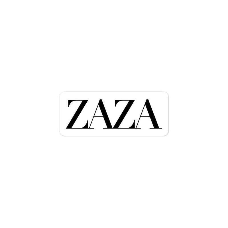 "Zaza" vinyl sticker, parody, weed