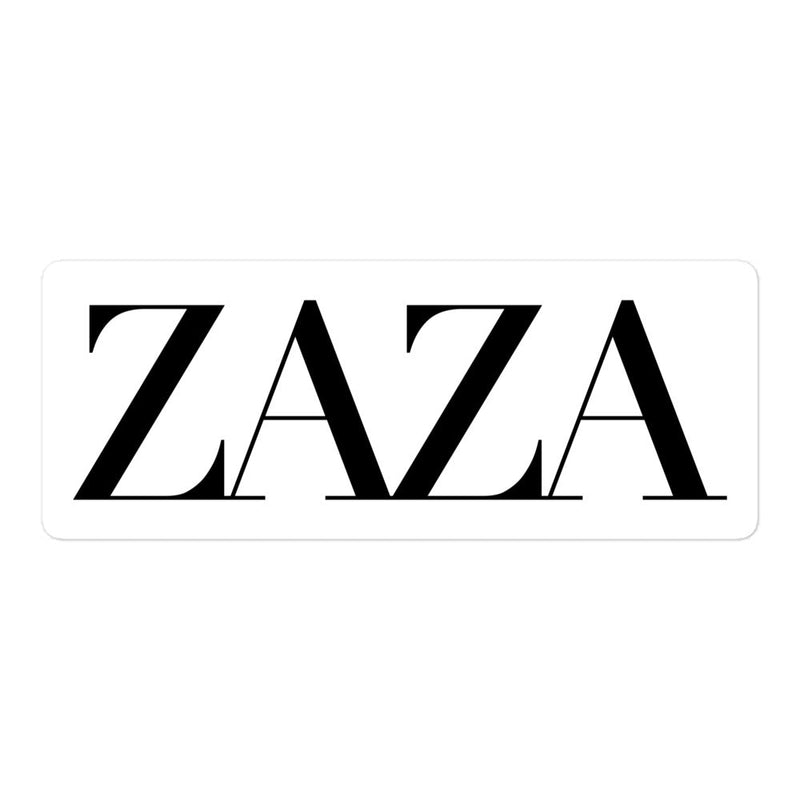 "Zaza" vinyl sticker, parody, weed