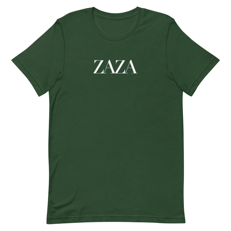 t-shirt with "Zaza" design, parody, weed