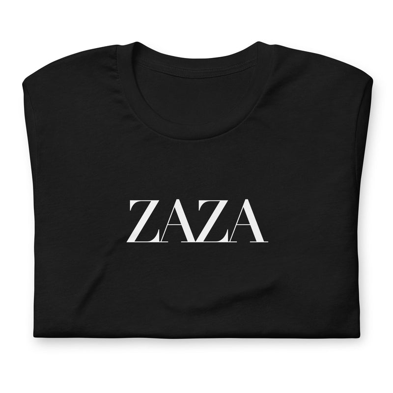 t-shirt with "Zaza" design, parody, weed